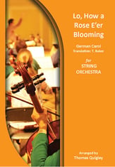Lo, How a Rose E'er Blooming Orchestra sheet music cover
